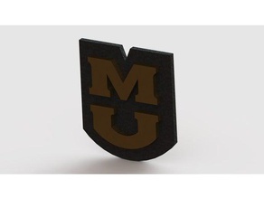 mu logo 3d print model - Mito3D