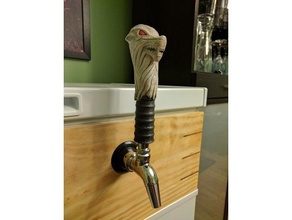 longclaw beer tap handle kitchen & dining game thrones jon snow keezer keg kegerator sword 3d print model - Mito3D
