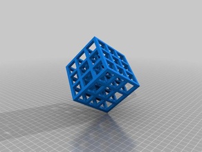 tinkercad lattice cube 3d-Druck-tests Gitter Entscheidungsträger muse 3d print model - Mito3D
