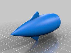 cone de nariz integral canards veículos modelo foguete foguetes 3d print model - Mito3D