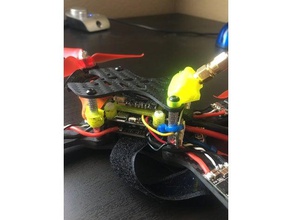 rdq mach 1 video antenna mount hobby drone racedayquads rp-sma sma tpu vtx 3d print model - Mito3D
