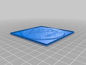 mi personalizados lithophane parametrizadas longitud grosor Arte en 2d personalizado 3d print model - Mito3D
