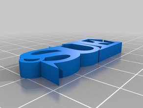 suekeychain llaveros personalizado 3d print model - Mito3D