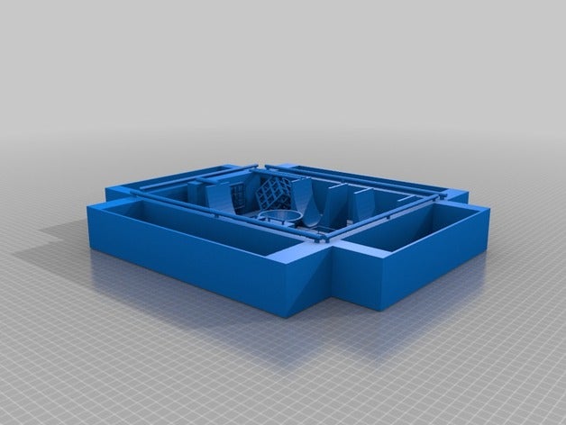 fingerboard park Pflanzer torture test Dekor - Griffbrett Rampe lattice cube Rampen ultimative Härtetest 3D print model - Mito3D