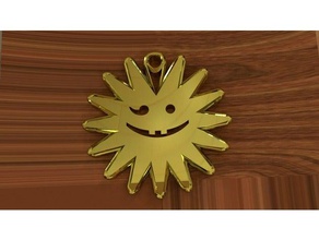 keychain smiles keychains smile 3d print model - Mito3D