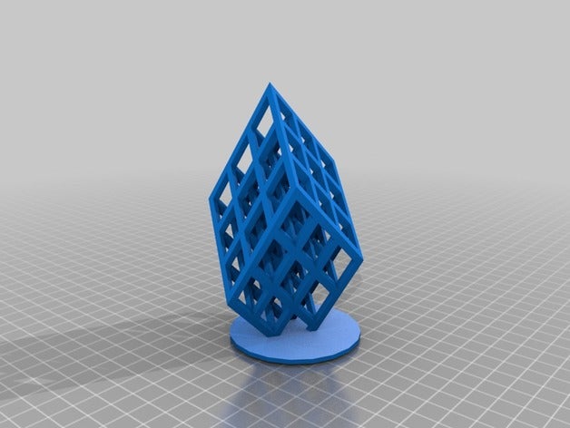 treillis de diamant L'impression 3d tests le torture 3D print model - Mito3D
