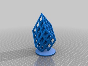 lattice de diamante A impressão 3d testes a tortura teste 3d print model - Mito3D
