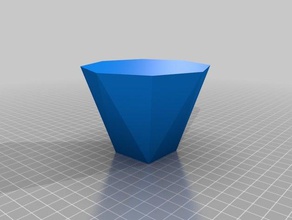 polygone morph vase les conteneurs personnalisé 3d print model - Mito3D