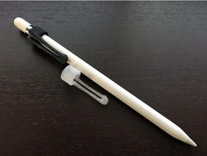 apple crayon clip de la 1ère génération tablette 3d print model - Mito3D