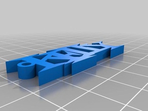 kelly nombre llavero llaveros personalizado 3d print model - Mito3D