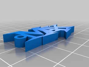 max denominado llavero llaveros personalizado 3d print model - Mito3D