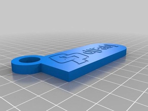 cal poly d fab keychain keychains digital fabrication 3d print model - Mito3D