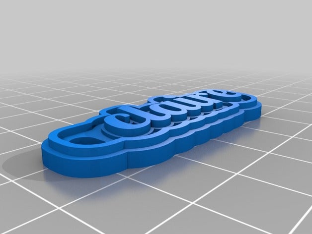 claire 1 i portachiavi su misura 3D print model - Mito3D