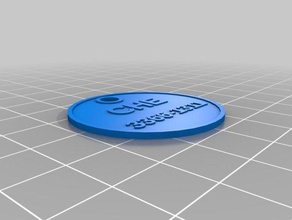 vinicius my customized round dog tag pets 3d print model - Mito3D