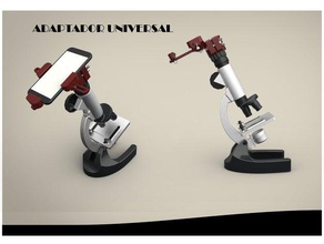 Handy-Mikroskop-adapter Handy Mikroskop Mikroskop-adapter smartphone-Halter universal-Halterung 3d print model - Mito3D
