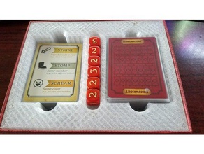 dragonwood kartı zar tutucu oyuncaklar ve oyunlar tahta oyunu masa aksesuar kart sahibi gamewright 3d print model - Mito3D
