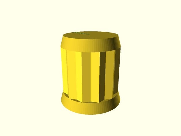 variable resistor knob gadgets 3D print model - Mito3D