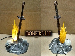 dark souls bonfire props fire 3d print model - Mito3D