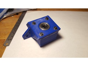modified two-bearing z mount three-leadscrew axis system d-bot 3d printer parts 3d print model - Mito3D