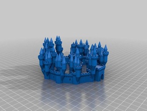 my customized grand castle generator 2 buildings & structures 3d print model - Mito3D