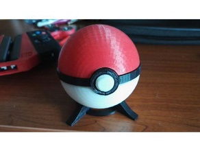 pokeball magnetic clasp release mechanism toys & games cosplay prop pokemon 3d print model - Mito3D