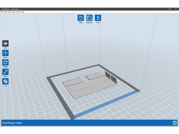 flashforge finder platform holder 3d printer accessories 3D print model - Mito3D
