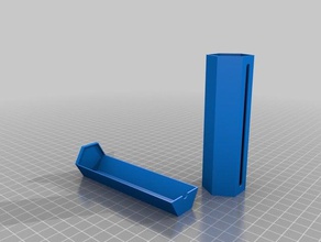 tube-container 2p-Münzen Container kundengebundene 3d print model - Mito3D