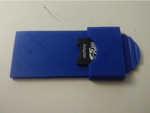 sd adaptador de suporte eletrônica micro cartão titular o 3d print model - Mito3D