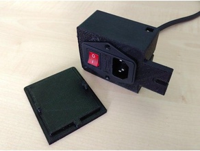 ipercubo evoluzione powerswitch caso Stampante 3d accessori pulsante per lo spegnimento 3d print model - Mito3D