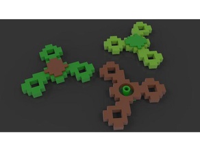 minecraft style fidget spinner toys & games 3d print model - Mito3D