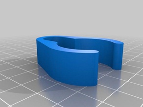 28mm tube 13mm cables diameter cable clip organization customized e-scooter steering 3d print model - Mito3D