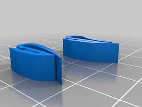 filament multi-reel clips 175mm 3d printer accessories clip 3d print model - Mito3D