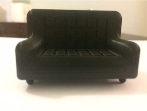 miniature canapé modèles 3dprinting mignon la poupée ménage salle de séjour les miniatures 3d print model - Mito3D