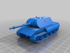 e100 protototype super heavy tank toy & game accessories flames war fow prototype ww2 wwii 3d print model - Mito3D