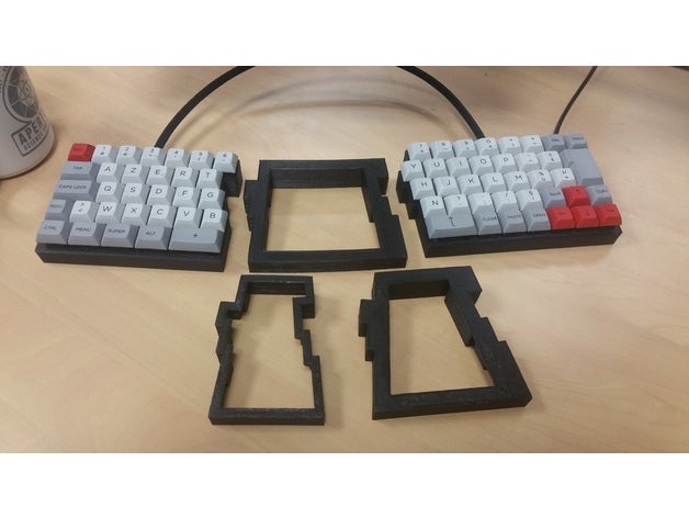 de divisão do teclado mecânico iso 60 diy cherry mx 3D print model - Mito3D