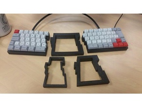 split mechanische Tastatur iso 60 diy cherry mx 3d print model - Mito3D