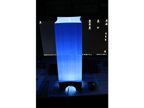 customizable lamp 10w led decor art interior design lighting leds light lights standing 3d print model - Mito3D