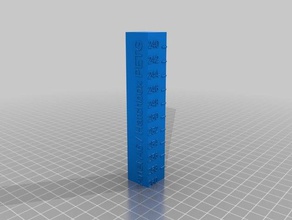 petg-temp torre A impressão 3d de testes personalizado 3d print model - Mito3D