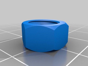75mm nut 15 threads parts customized 3d print model - Mito3D