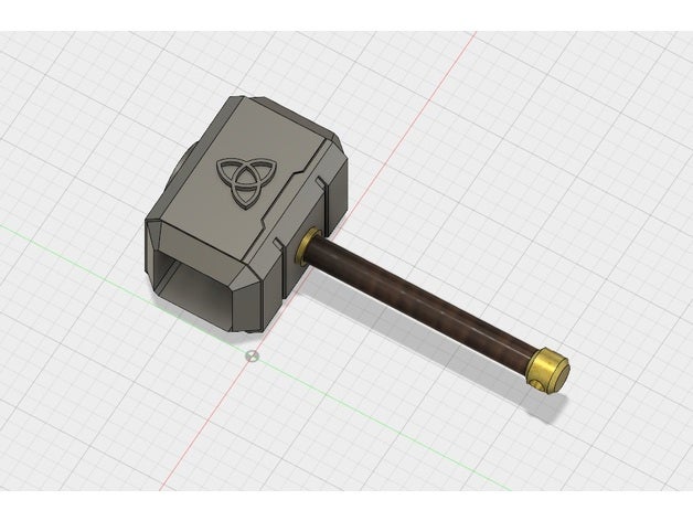 mjolnir vidro de tiro A impressão 3d shotglass o viking 3D print model - Mito3D