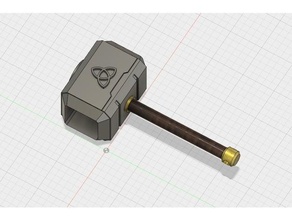 mjolnir verre L'impression 3d petit à liqueur viking 3d print model - Mito3D
