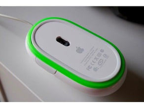 reutilizables apple mighty mouse anillo inferior equipo anet a8 de limpieza mac el ratón openscad 3d print model - Mito3D