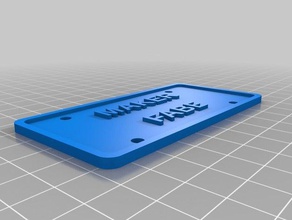 maker plate signs & logos customized 3d print model - Mito3D