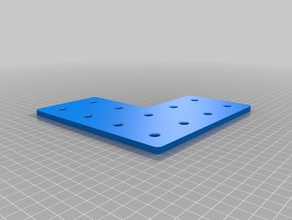 l-shaped assembly plate 45 x 90mm extrusions st-gp-001-0006 3d printing angle 3d print model - Mito3D