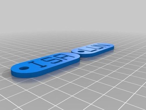 isay luna keychains customized 3d print model - Mito3D