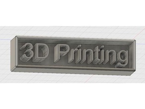 3d baskı işareti işaretler ve logolar metin işaret 3d print model - Mito3D