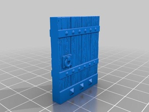 openforge dungeon door toy & game accessories d&d dnd miniature tiles miniatures openforge2 pathfinder rpg tabletop 3d print model - Mito3D