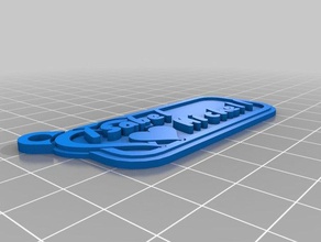 isabel michell Schlüsselanhänger kundengebundene 3d print model - Mito3D