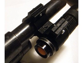 12 gauge shotgun flashlight mount sport & outdoors ga maverick mossberg tactical light 3d print model - Mito3D