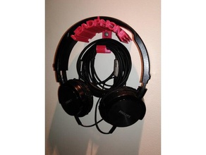 headphone holder music headphones 3d print model - Mito3D